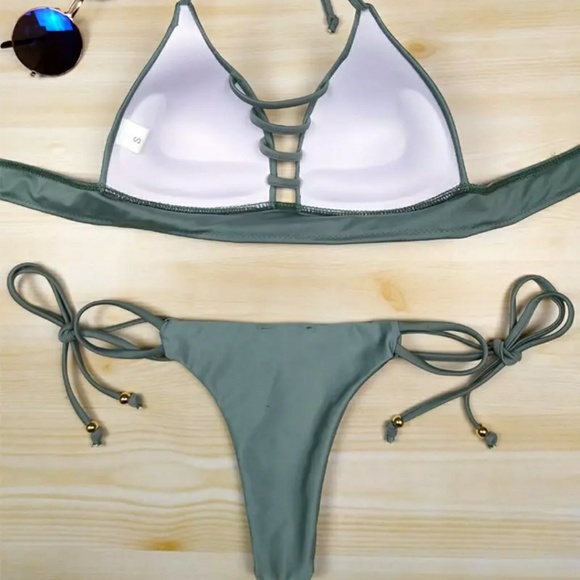 💮Green Bikini Top - Picture 6 of 7